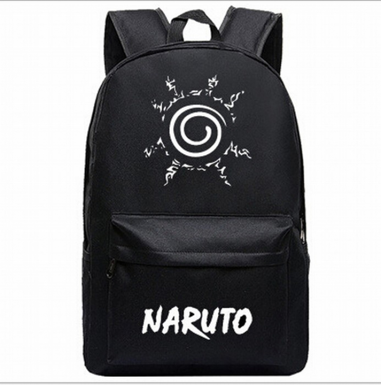 Naruto Black printed canvas backpack price for 2 pcs 45X31X18CM Style E