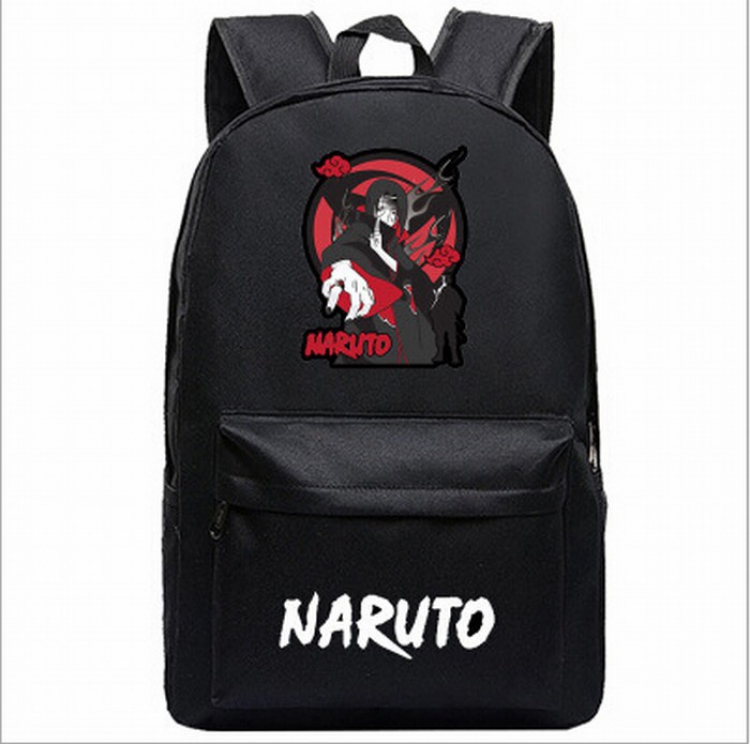 Naruto Black printed canvas backpack price for 2 pcs 45X31X18CM Style H