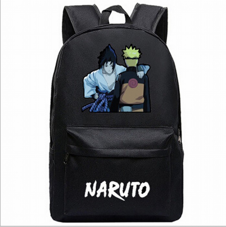 Naruto Black printed canvas backpack price for 2 pcs 45X31X18CM Style G