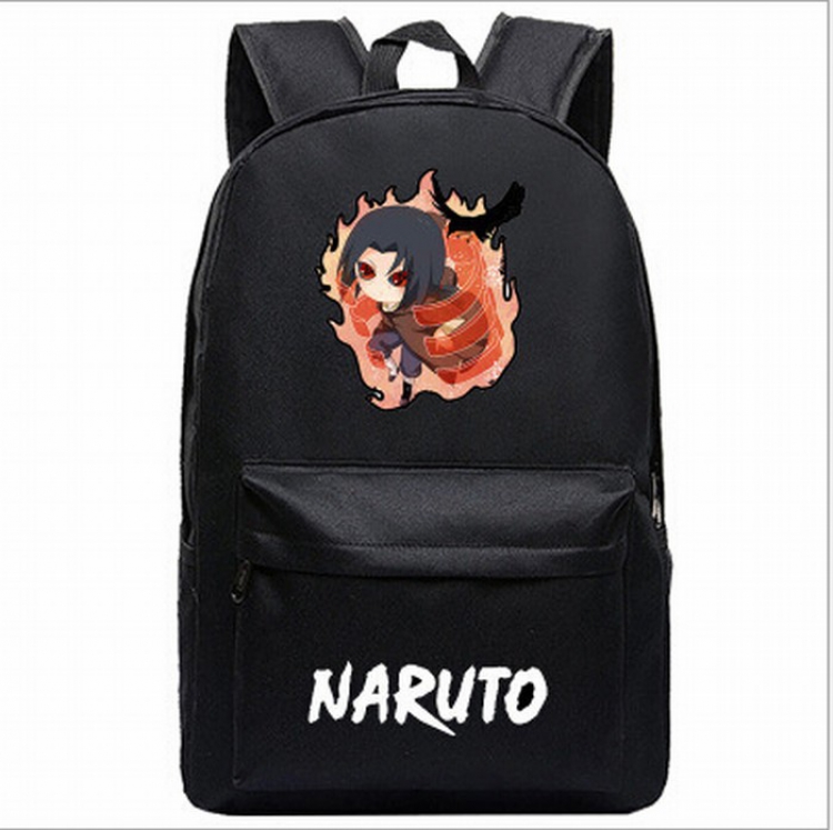 Naruto Black printed canvas backpack price for 2 pcs 45X31X18CM Style K