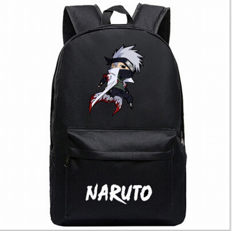 Naruto Black printed canvas backpack price for 2 pcs 45X31X18CM Style L
