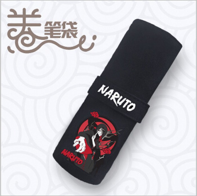 Naruto Canvas printed pencil storage student pencil case Pencil Bag 18X22CM Style B