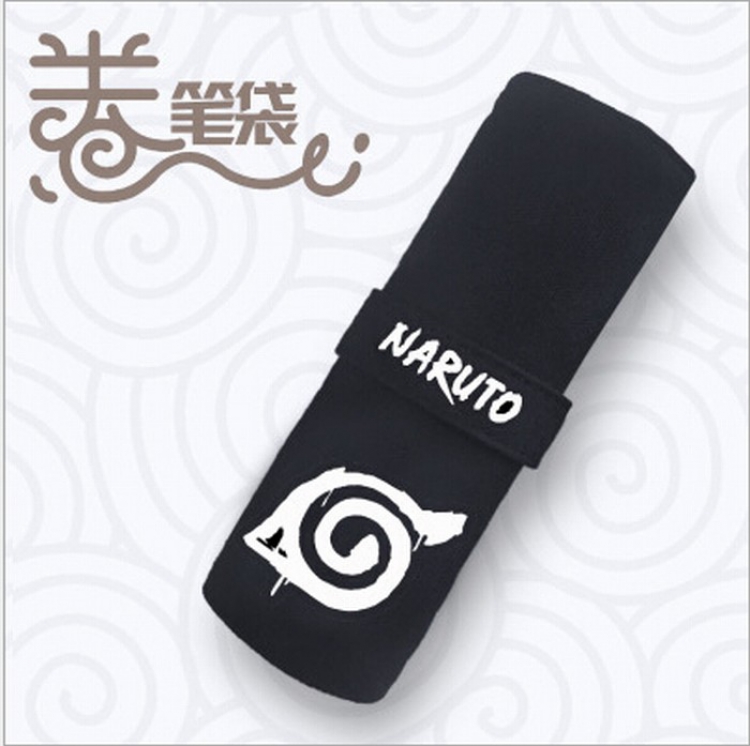 Naruto Canvas printed pencil storage student pencil case Pencil Bag 18X22CM Style E