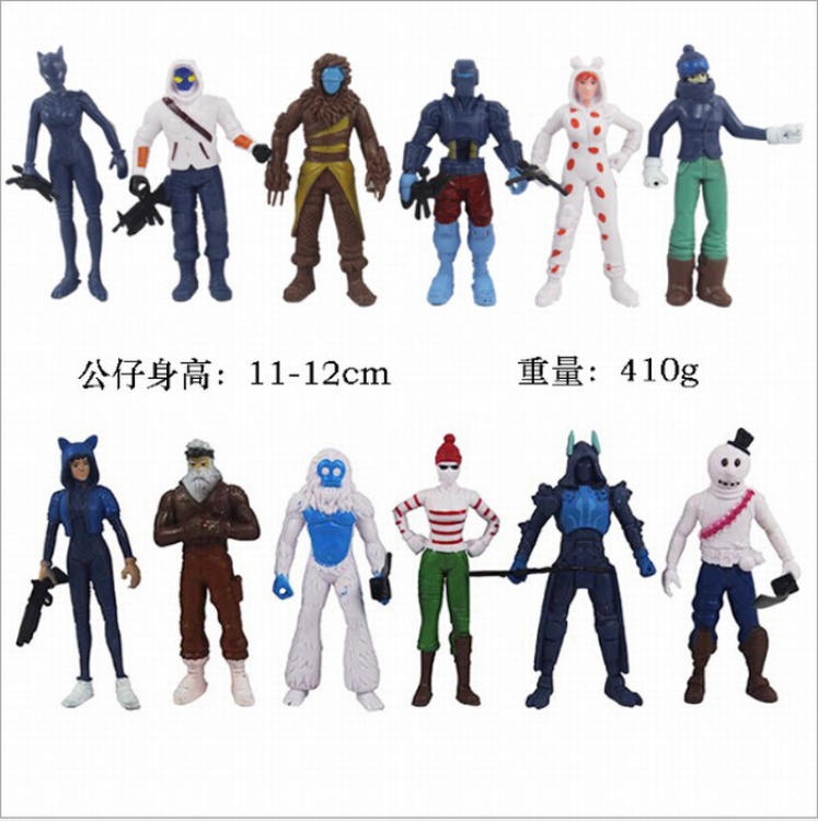 Fortnite  a set of 12 OPP bag Boxed Figure Decoration 11cm a box of 100 set price for 3 set