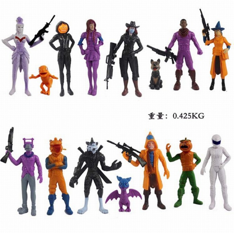 Fortnite  a set of 12 OPP bag Boxed Figure Decoration 11cm a box of 100 set price for 3 set