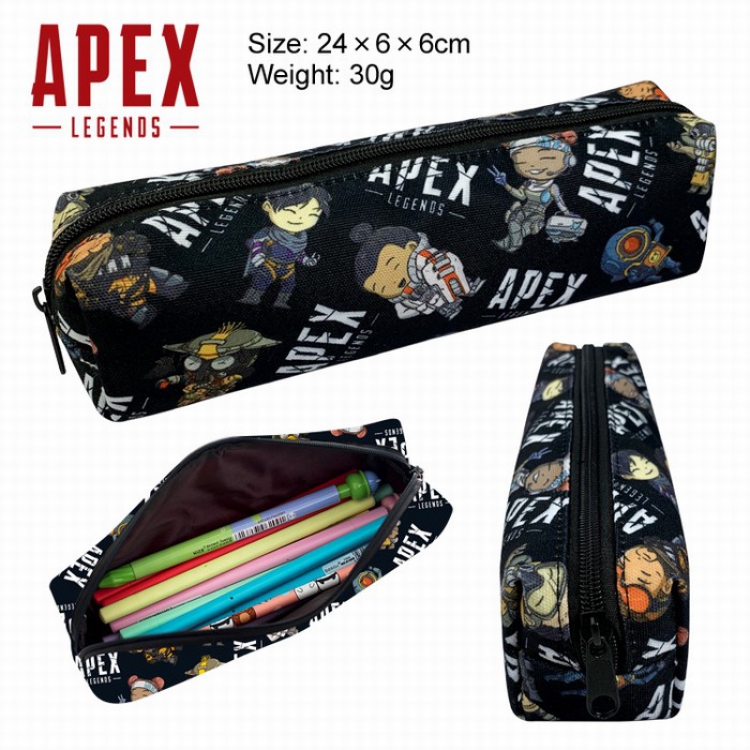 Apex Legends Cloth single layer zipper large capacity pencil case pencil bag Style C