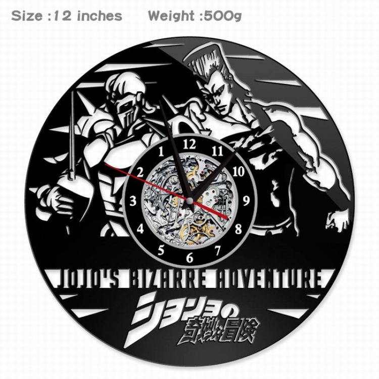 JoJos Bizarre Adventure  Creative painting wall clocks and clocks PVC material No battery Style A