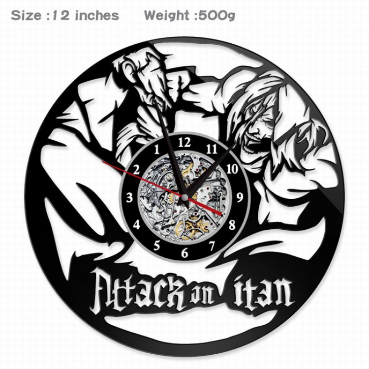 Shingeki no Kyojin Creative painting wall clocks and clocks PVC material No battery Style A