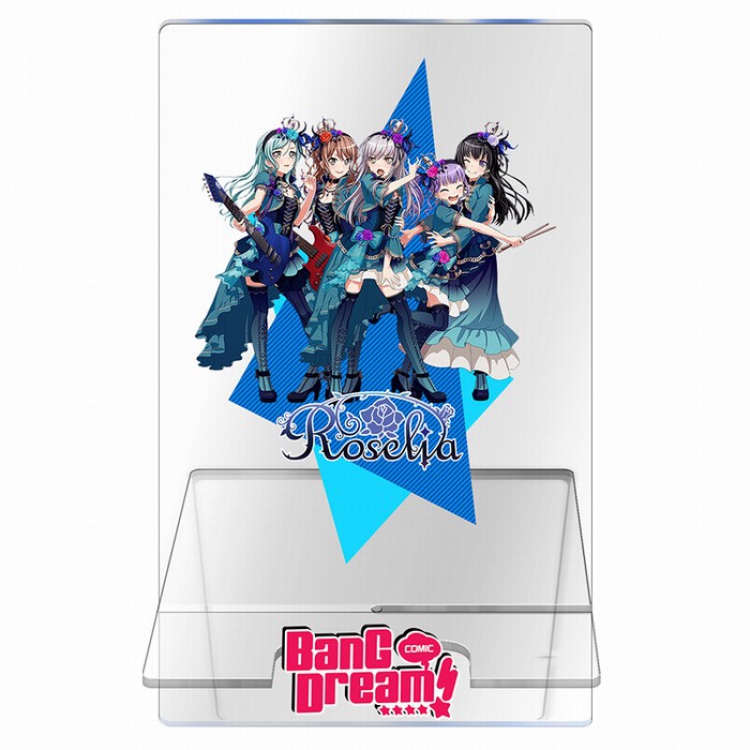 BanG Dream Roselia Transparent acrylic phone holder 13CM Style A