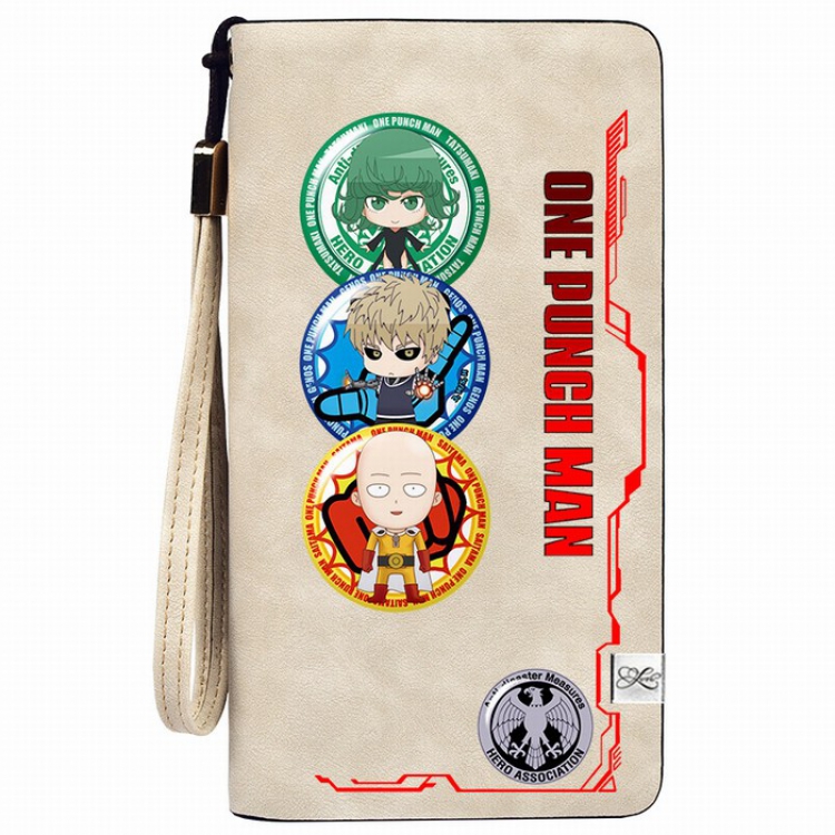 One Punch Man Zipper long wallet purse 11X20.5CM Style D