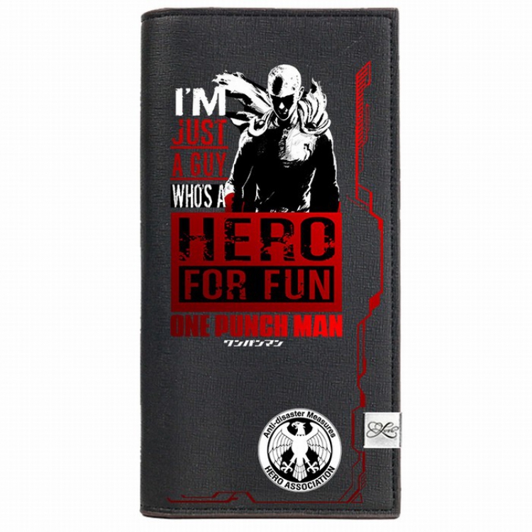 One Punch Man Middle wallet purse 9.6X18.5CM Style C