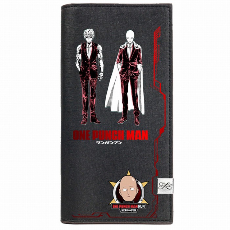 One Punch Man Middle wallet purse 9.6X18.5CM Style B