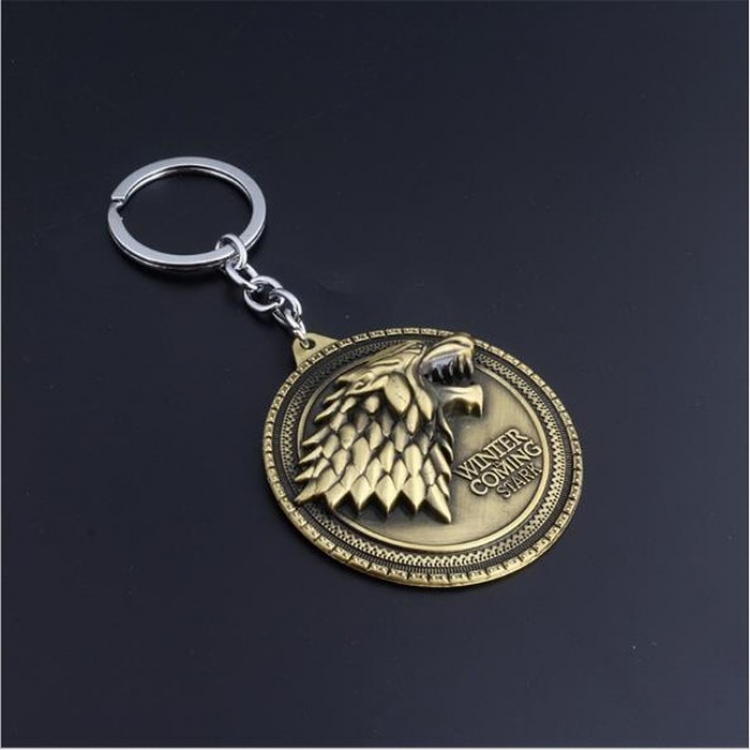 Game of Thrones Keychain pendant price for 5 pcs 5.5X5.5CM Style B