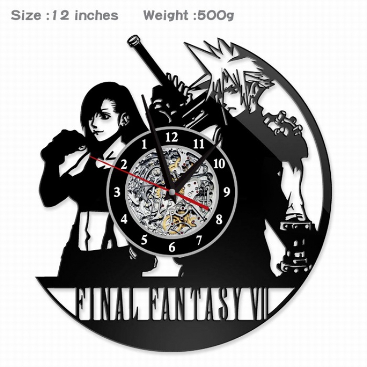 Final Fantasy Creative painting wall clocks and clocks PVC material No battery