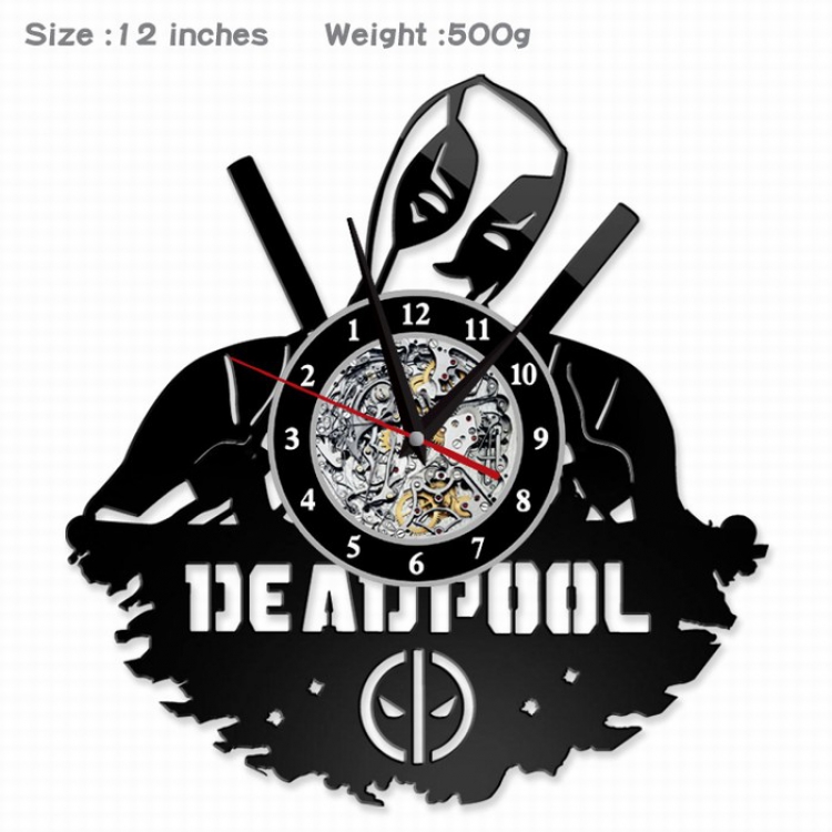 Deadpool Creative painting wall clocks and clocks PVC material No battery