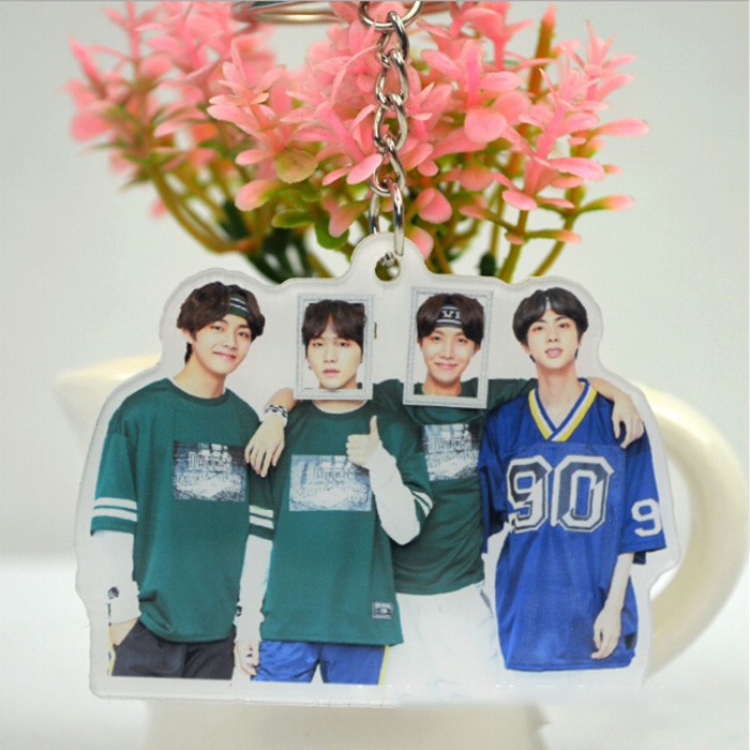 BTS Acrylic Keychain pendant price for 5 pcs Style F