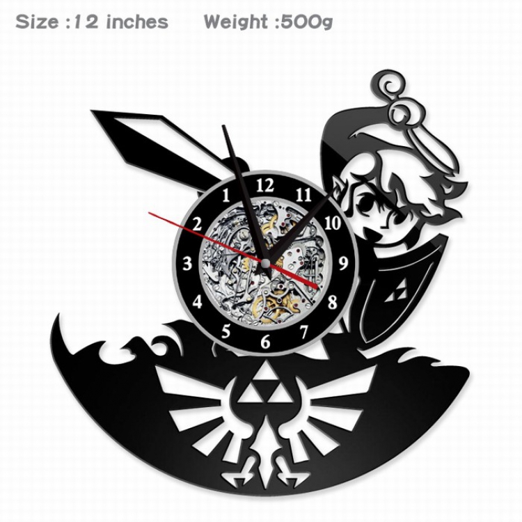 The Legend of Zelda Creative painting wall clocks and clocks PVC material No battery Style 7