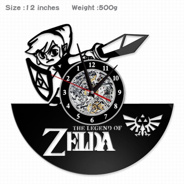 The Legend of Zelda Creative painting wall clocks and clocks PVC material No battery Style 5