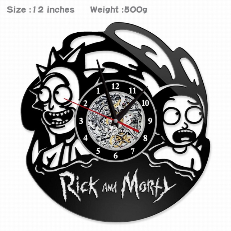 Rick and Morty Creative painting wall clocks and clocks PVC material No battery Style 1