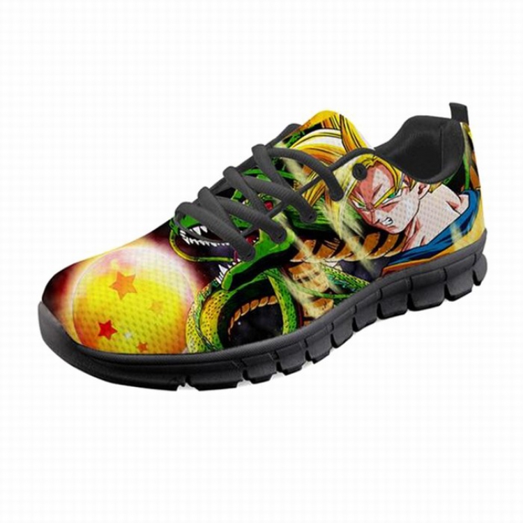 H10465BAQ Dragon Ball Breathable mesh fabric shoes adult men and women sports shoes 35-48 yards