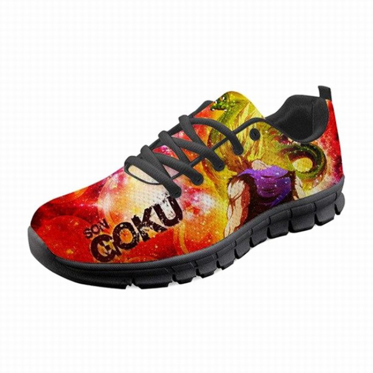 H682BAQ Dragon Ball Breathable mesh fabric shoes adult men and women sports shoes 35-48 yards