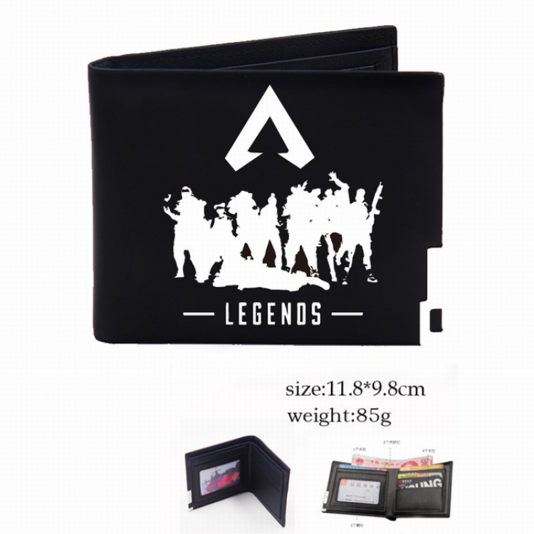 Apex Legends Black Short Two-fold wallet Purse Style F