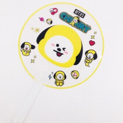 BTS BT21 Round fan transparent...