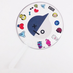 BTS BT21 Round fan transparent...