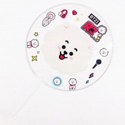 BTS BT21 Round fan transparent...