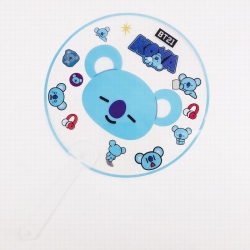 BTS BT21 Round fan transparent...