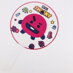 BTS BT21 Round fan transparent...