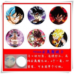 DRAGON BALL Mirror 75mm 6 pcs