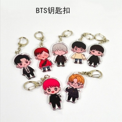 BTS a set of 7 Keychain pendan...