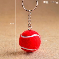 Plush tennis Keychain pendant ...