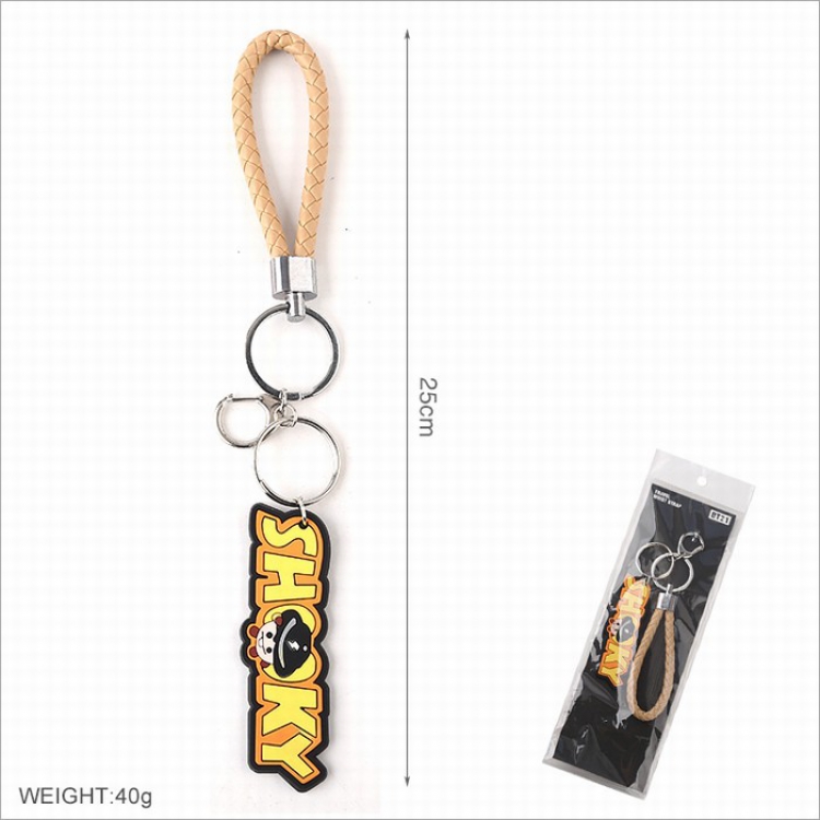 BTS BT21 Three-dimensional soft rubber lanyard Keychain pendant Style A