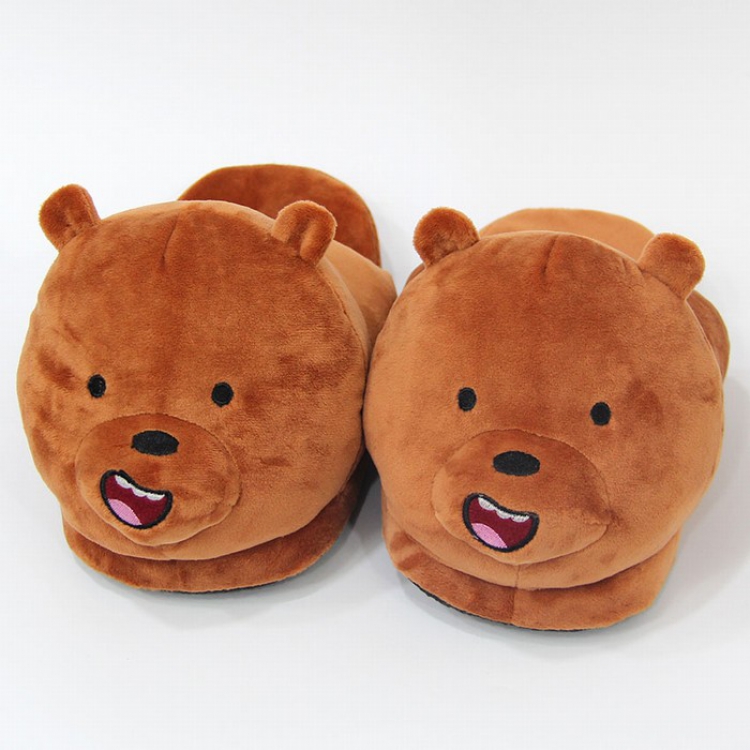 We Bare Bears Half bag shoes plush shoes slippers 28CM 0.3KG Style C