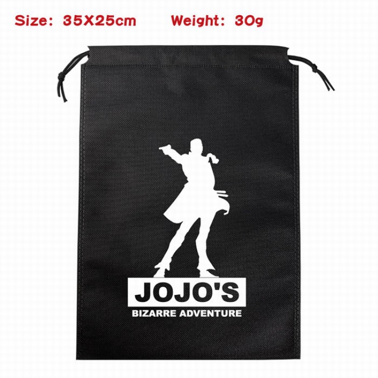 JoJos Bizarre Adventure Canvas drawstring storage pouch bag 35X25CM 30G 