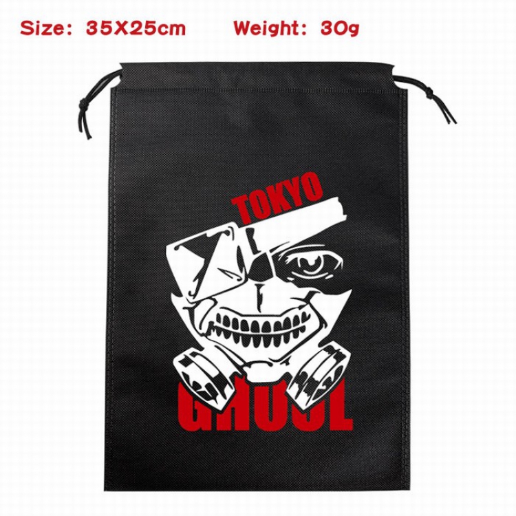 Tokyo Ghoul Canvas drawstring storage pouch bag 35X25CM 30G