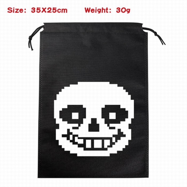 Undertale Canvas drawstring storage pouch bag 35X25CM 30G Style 5