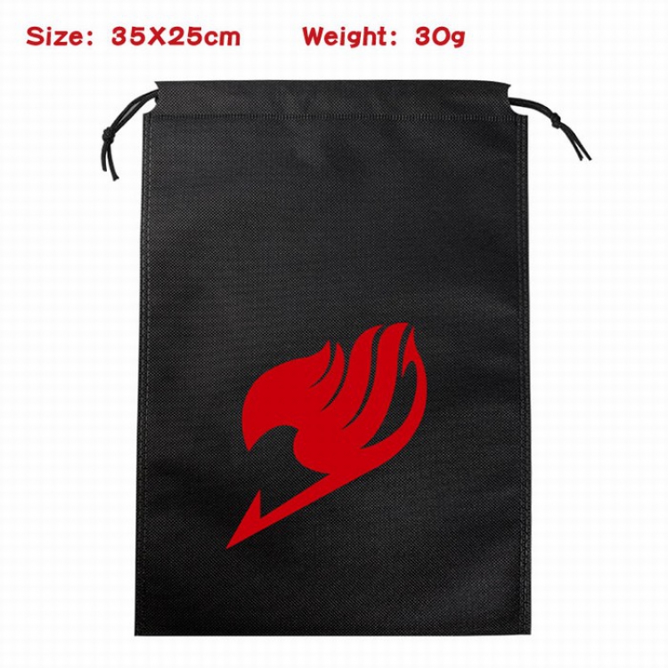Fairy tail Canvas drawstring storage pouch bag 35X25CM 30G Style 1