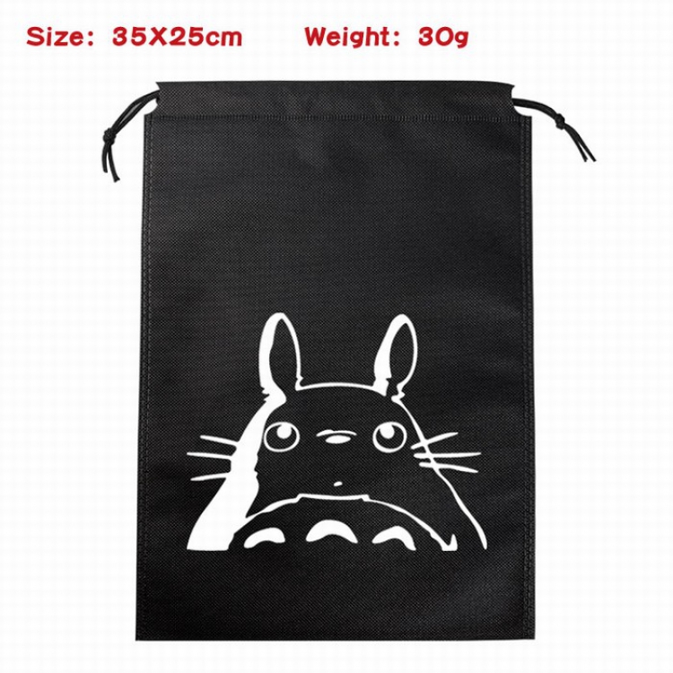 TOTORO Canvas drawstring storage pouch bag 35X25CM 30G Style B