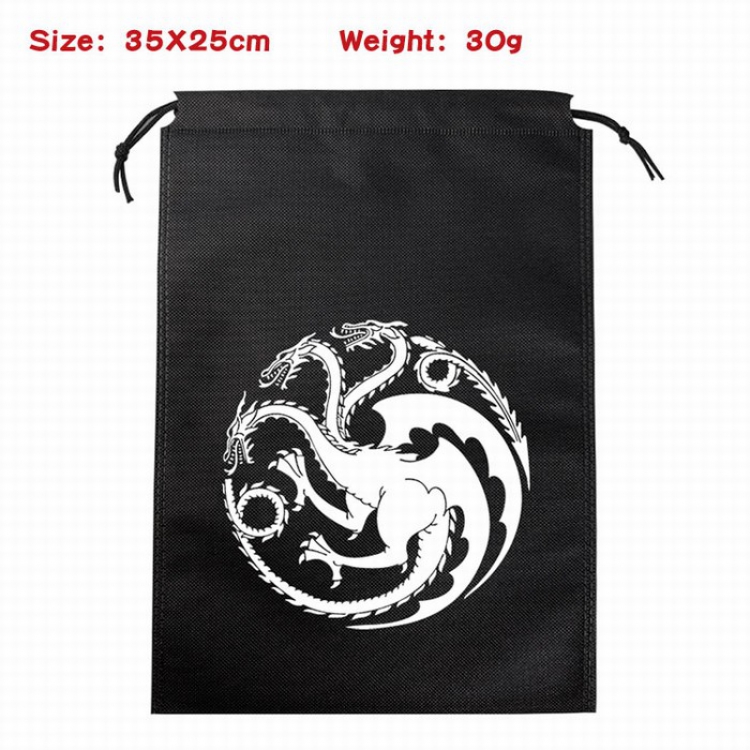 Game of Thrones Canvas drawstring storage pouch bag 35X25CM 30G Style 2