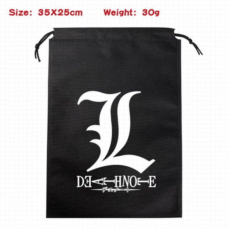 Death note Canvas drawstring storage pouch bag 35X25CM 30G Style 1