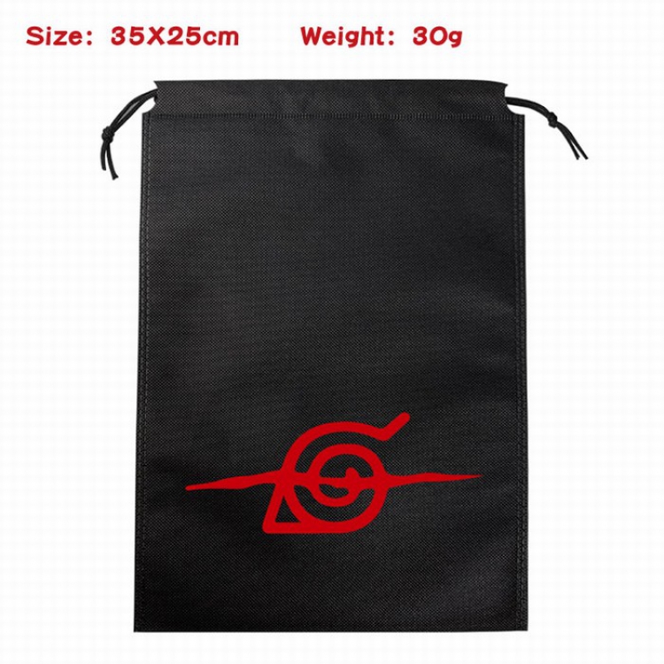 Naruto Canvas drawstring storage pouch bag 35X25CM 30G Style 1