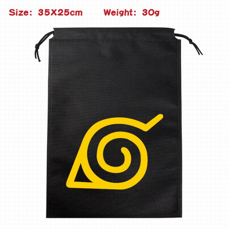 Naruto Canvas drawstring storage pouch bag 35X25CM 30G Style 3
