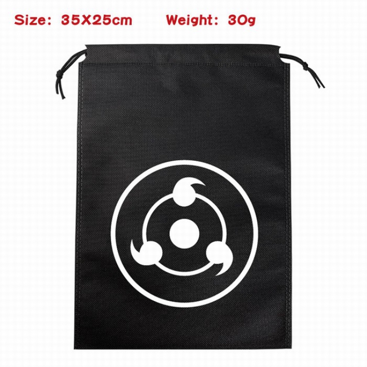 Naruto Canvas drawstring storage pouch bag 35X25CM 30G Style 4