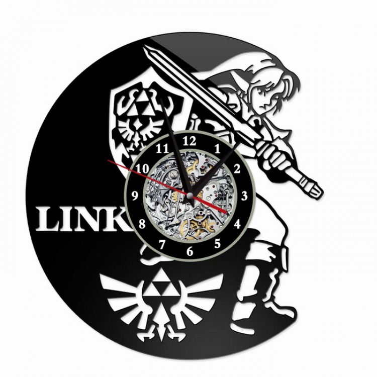 The Legend of Zelda Creative painting wall clocks and clocks PVC material No battery Style 10