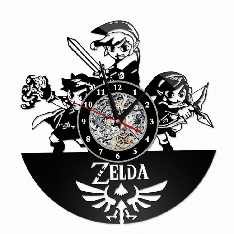 The Legend of Zelda Creative painting wall clocks and clocks PVC material No battery Style 13