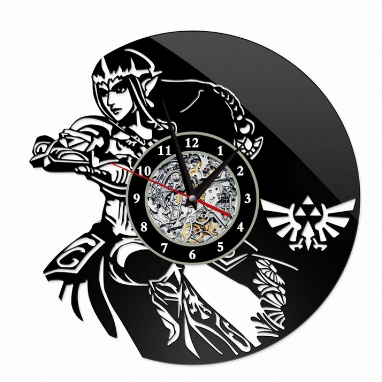 The Legend of Zelda Creative painting wall clocks and clocks PVC material No battery Style 11