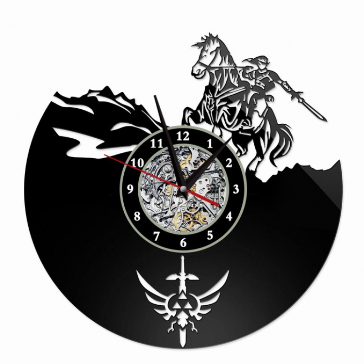 The Legend of Zelda Creative painting wall clocks and clocks PVC material No battery Style 12